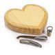 HEART BRD W/ WINE & CHEES TOOL