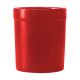 UTENSIL HOLDER CERAMIC RED