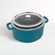 STAUB COCOT RND 4QT GL TURQ