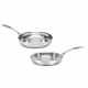 CUISINART SS 2PC FRY PAN SET 9-INCH AND 11-INCH