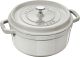 STAUB COCOTTE ROUND 2.75 QT WHITE