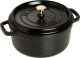 STAUB COCOTTE ROUND 7QT BLACK