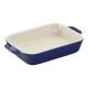 8.5-x 6.3 INCH BAKING DISH DARK BLUE