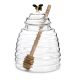 GLASS HONEY JAR & HONEY DIPPER