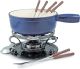 FONDUE SET 10 PC CAST IRON BLUE