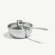 SS CLAD 2QT SAUCIER W/LID