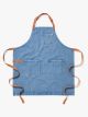 H&B ESSENTIAL APRON CEDAR BLUE