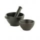MORTAR and PESTLE CAST IRON 2-1